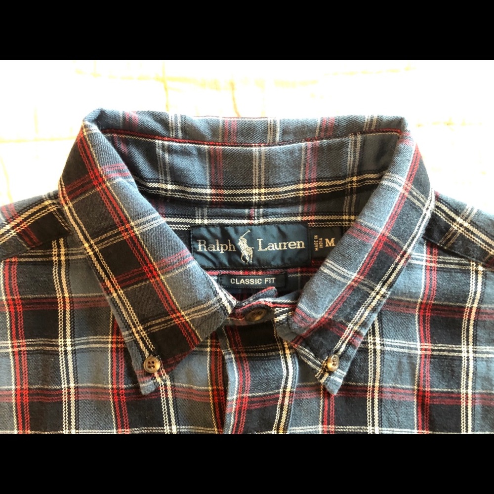 Men’s Long Sleeved plaid button down - Picture 2 of 4
